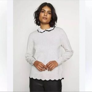 Ted Baker Lheo Scallop Detail Cashmere Blend Sweater TB 5